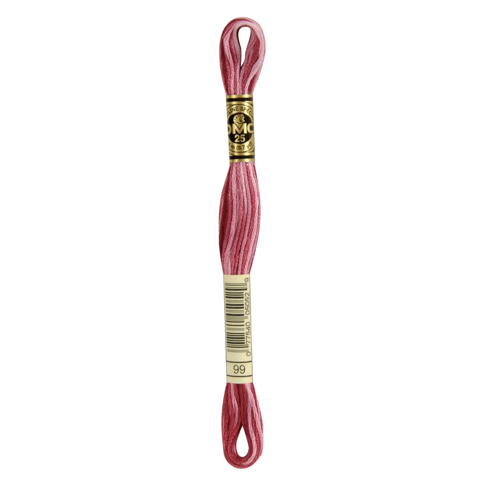 Fil mouliné à broder DMC - 8m - 99 - rose Redouté ombré