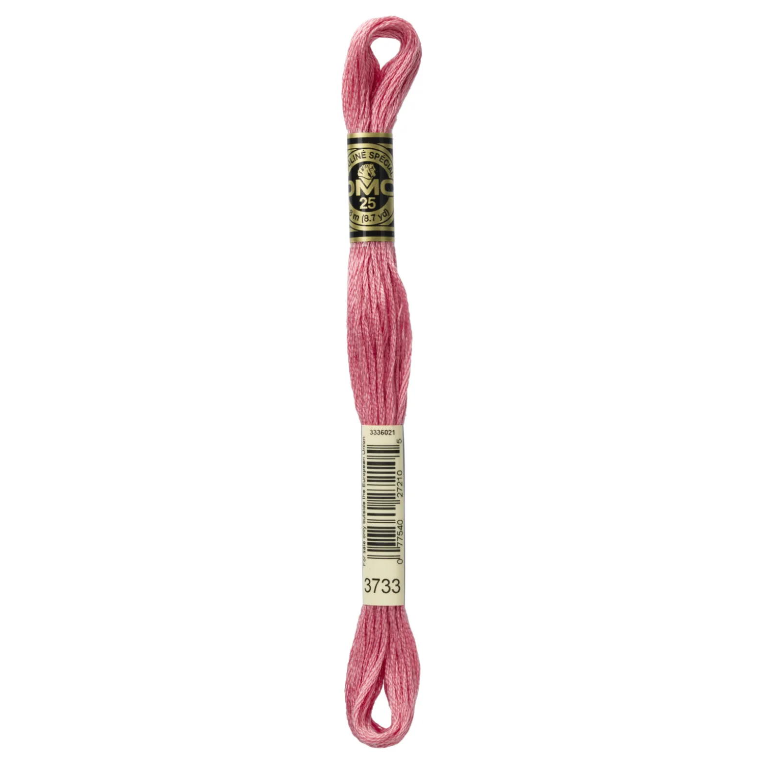 Fil mouliné à broder DMC - 8m - 3733 - rose trémière