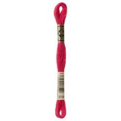Fil mouliné à broder DMC - 8m - 3705 - rouge clair