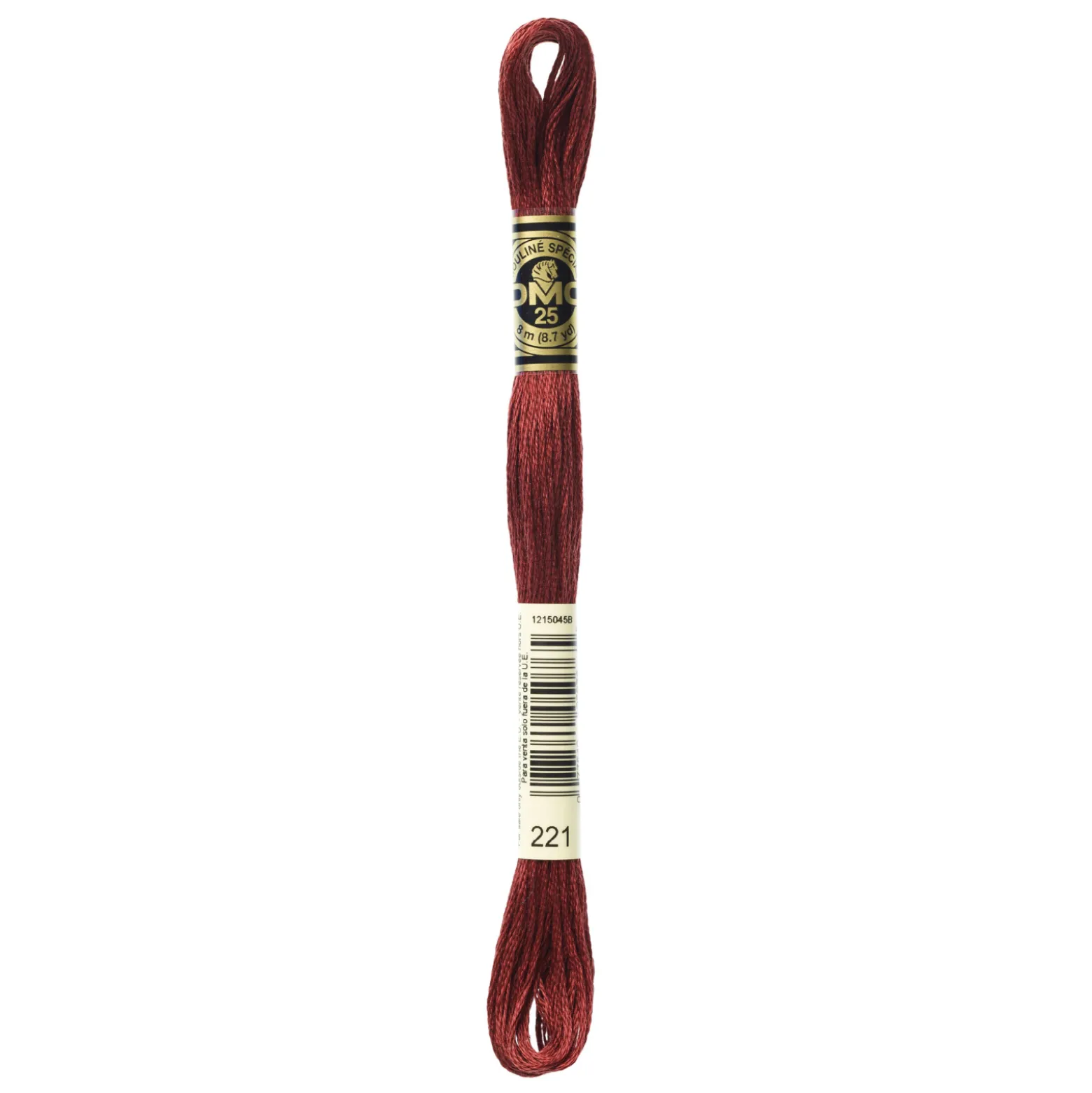 Fil mouliné à broder DMC - 8m - 221 - rouge de Mars