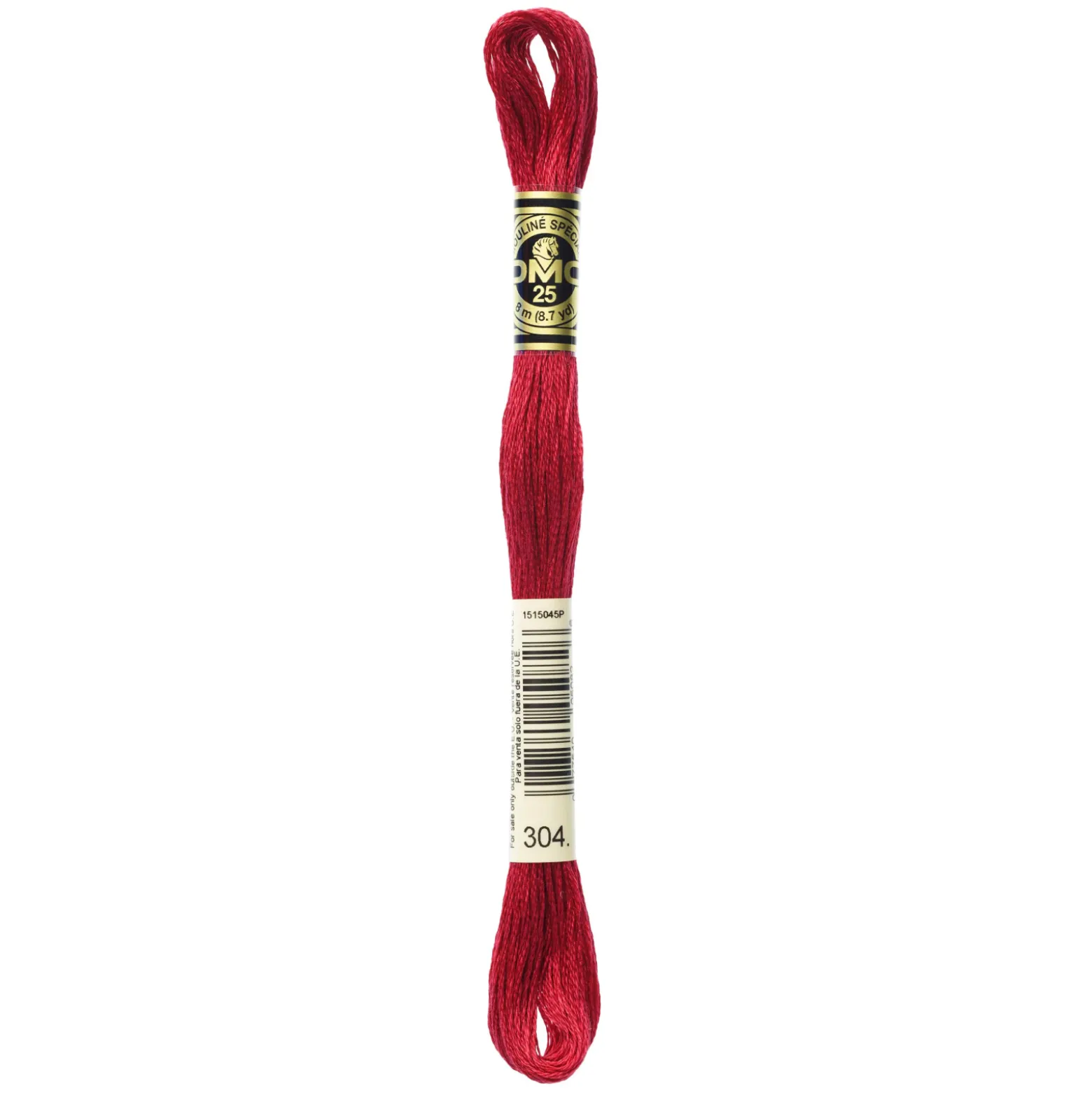 Fil mouliné à broder DMC - 8m - 304 - Rouge de Chine