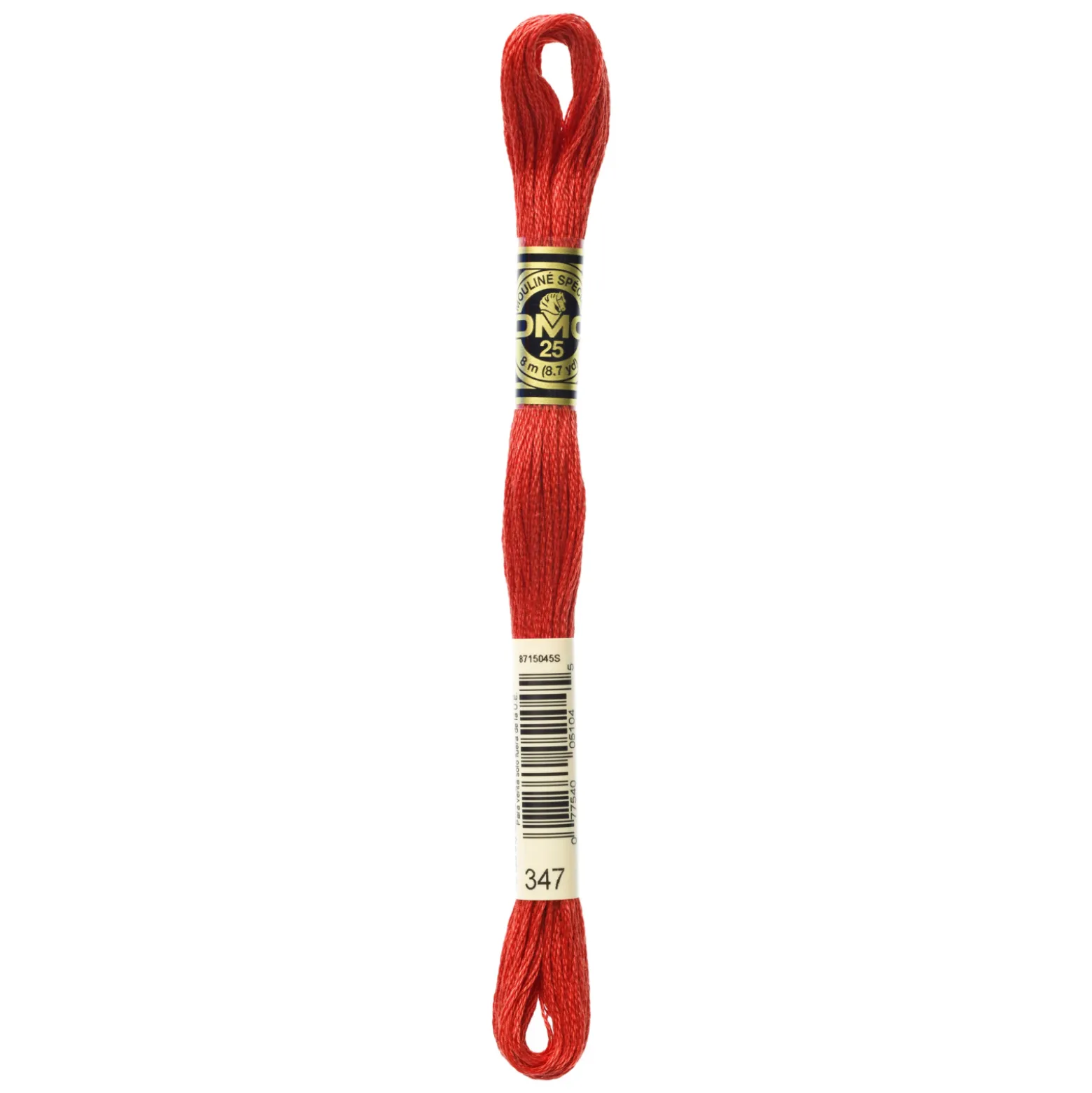 Fil mouliné à broder DMC - 8m - 347 - rouge égyptien