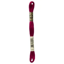 Fil mouliné à broder DMC - 8m - 777 - rouge lie de vin