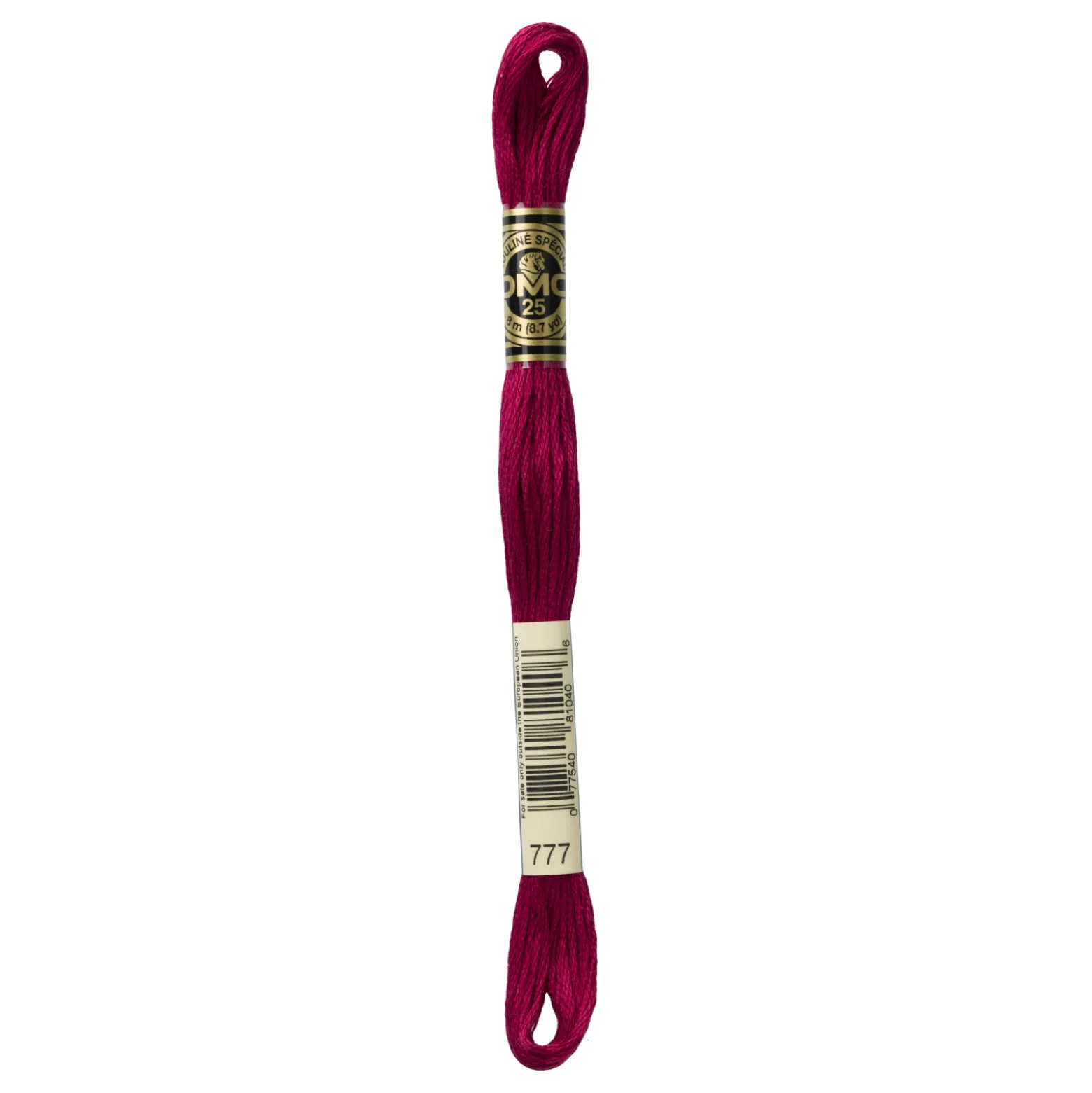 Fil mouliné à broder DMC - 8m - 777 - rouge lie de vin