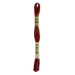 Fil mouliné à broder DMC - 8m - 115 - rouge opéra ombré
