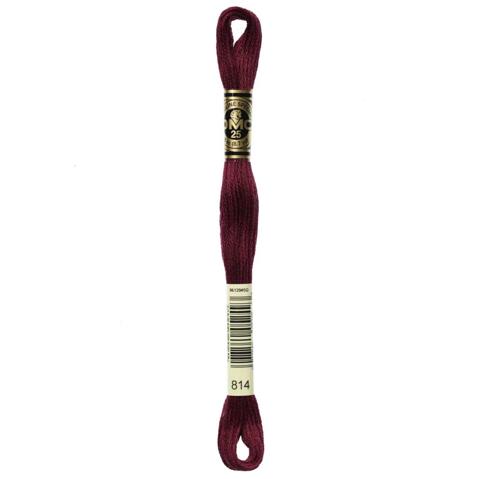 Fil mouliné à broder DMC - 8m - 814 - rouge vin