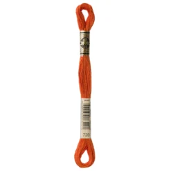 Fil mouliné à broder DMC - 8m - 720 - rouille