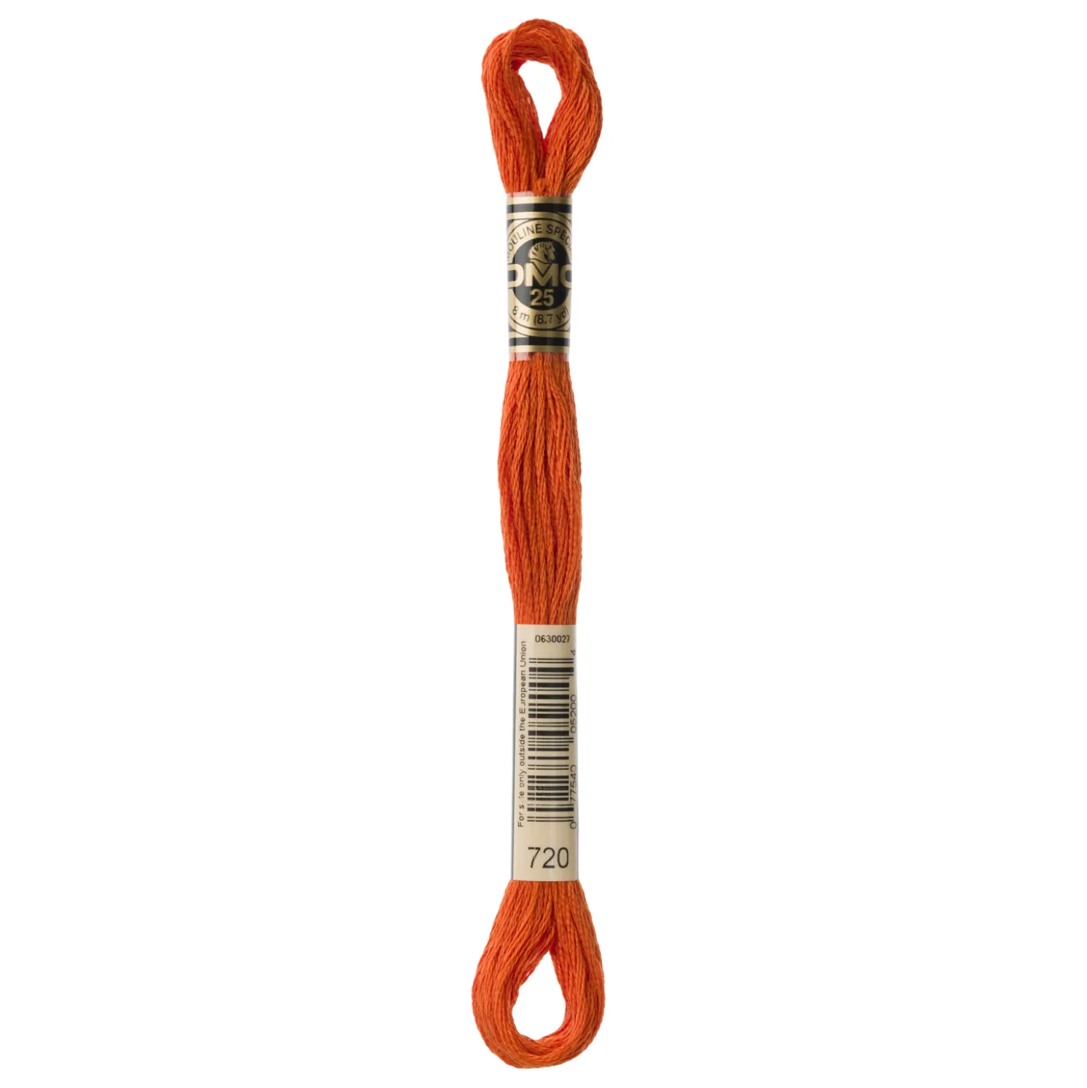 Fil mouliné à broder DMC - 8m - 720 - rouille