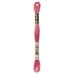 Fil mouliné à broder DMC - 8m - 3833 - sorbet fraise