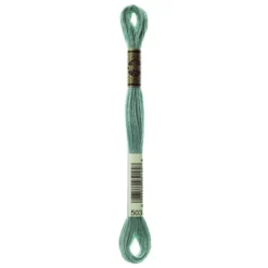 Fil mouliné à broder DMC - 8m - 503 - thym vert