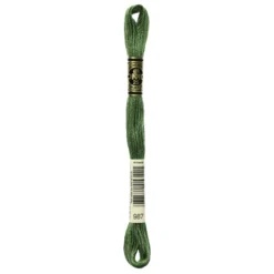 Fil mouliné à broder DMC - 8m - 987 - vert basilic