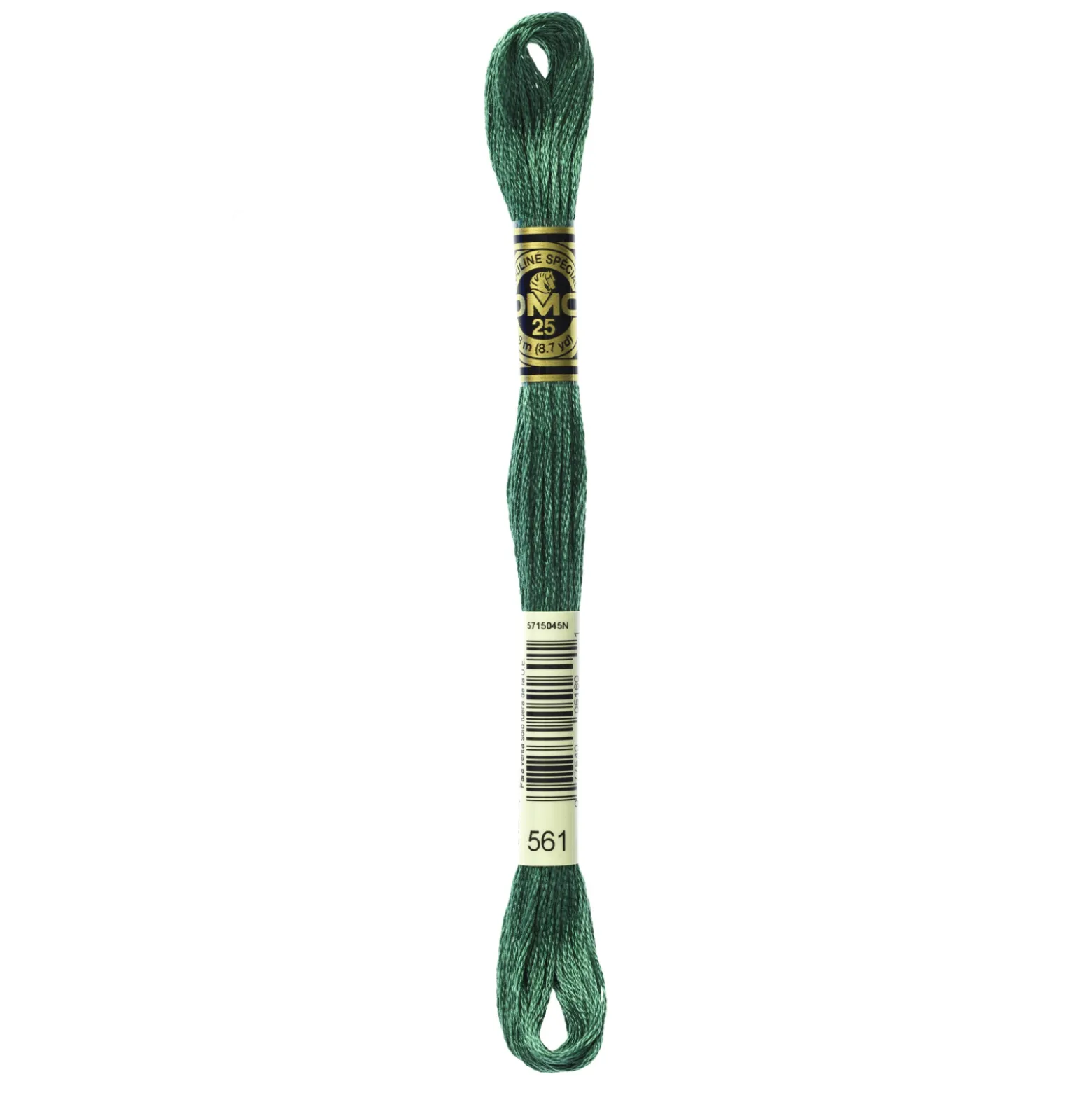 Fil mouliné à broder DMC - 8m - 561 - vert cyprès
