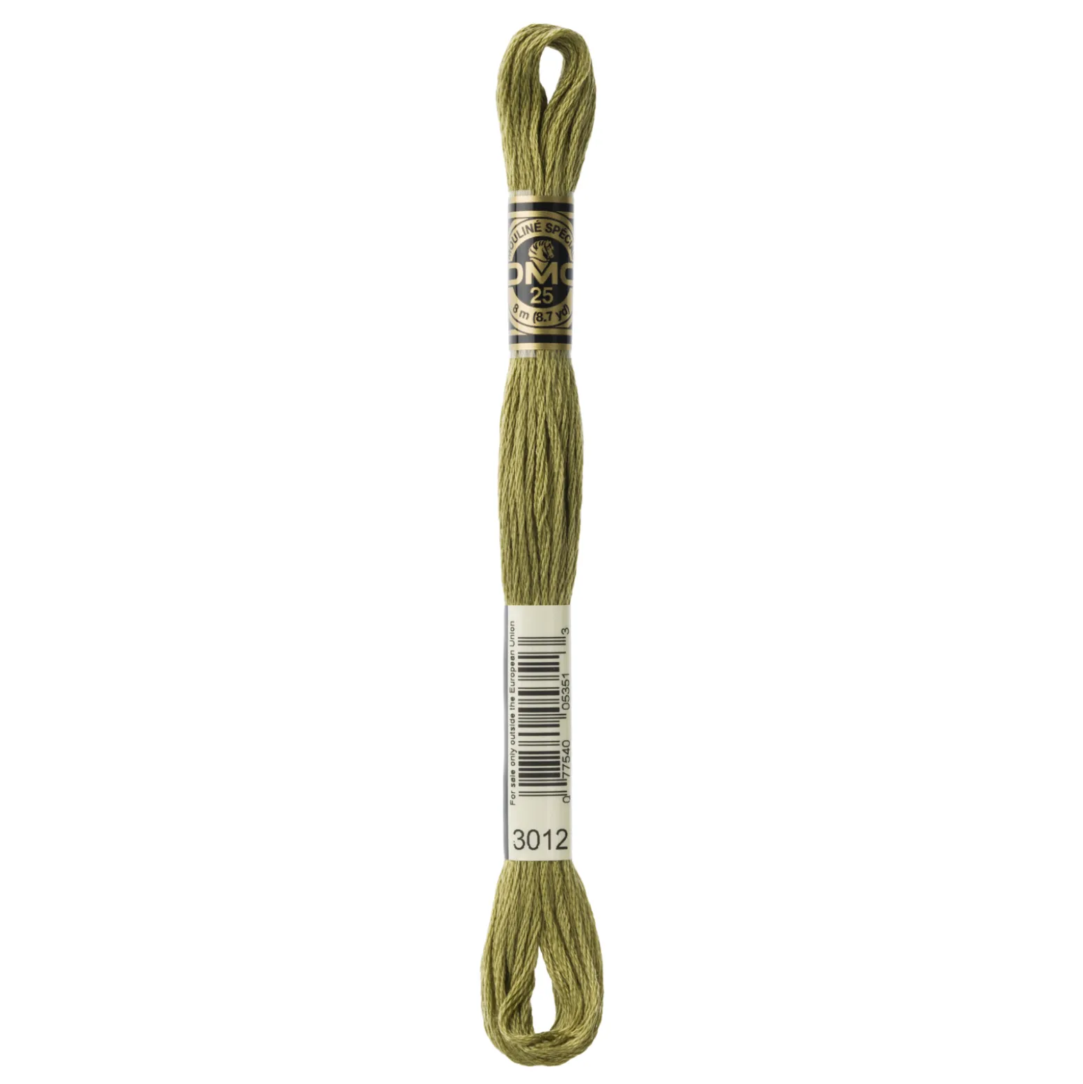 Fil mouliné à broder DMC - 8m - 3012 - vert du marais