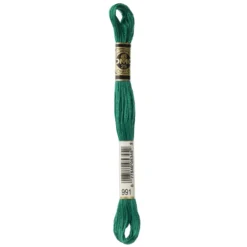 Fil mouliné à broder DMC - 8m - 991 - vert empire