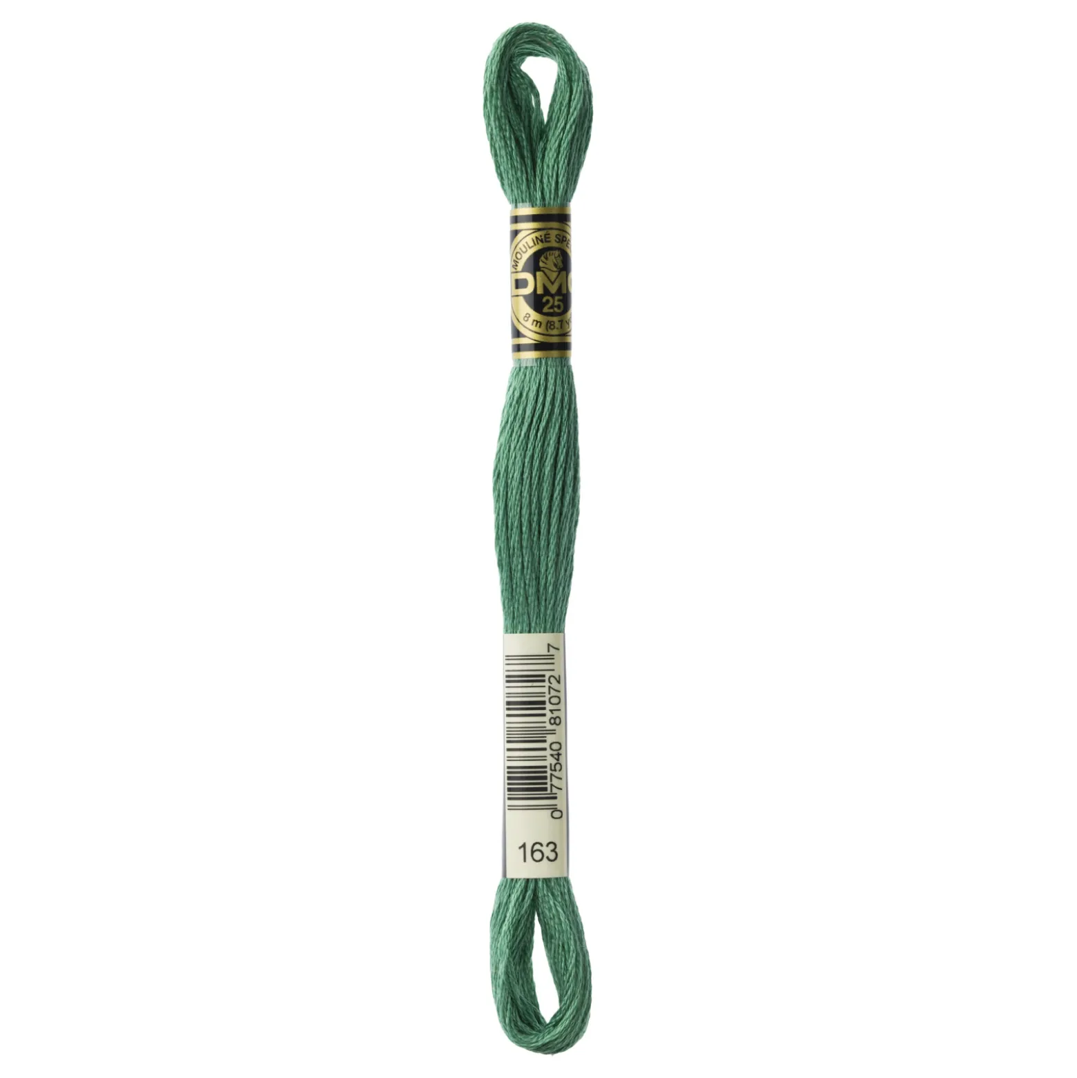 Fil mouliné à broder DMC - 8m - 163 - vert eucalyptus