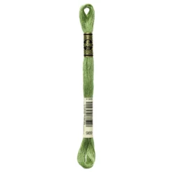 Fil mouliné à broder DMC - 8m - 989 - vert fenouil