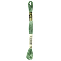 Fil mouliné à broder DMC - 8m - 320 - vert fougère