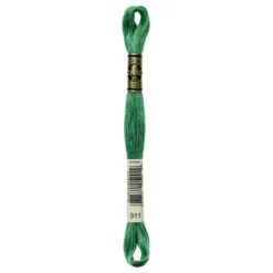 Fil mouliné à broder DMC - 8m - 911 - vert golf