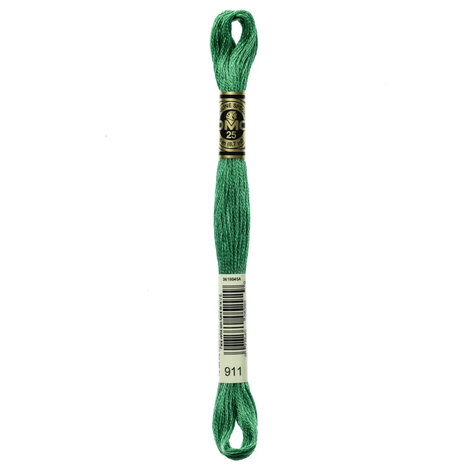 Fil mouliné à broder DMC - 8m - 911 - vert golf