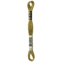 Fil mouliné à broder DMC - 8m - 370 - vert herbes de Provence
