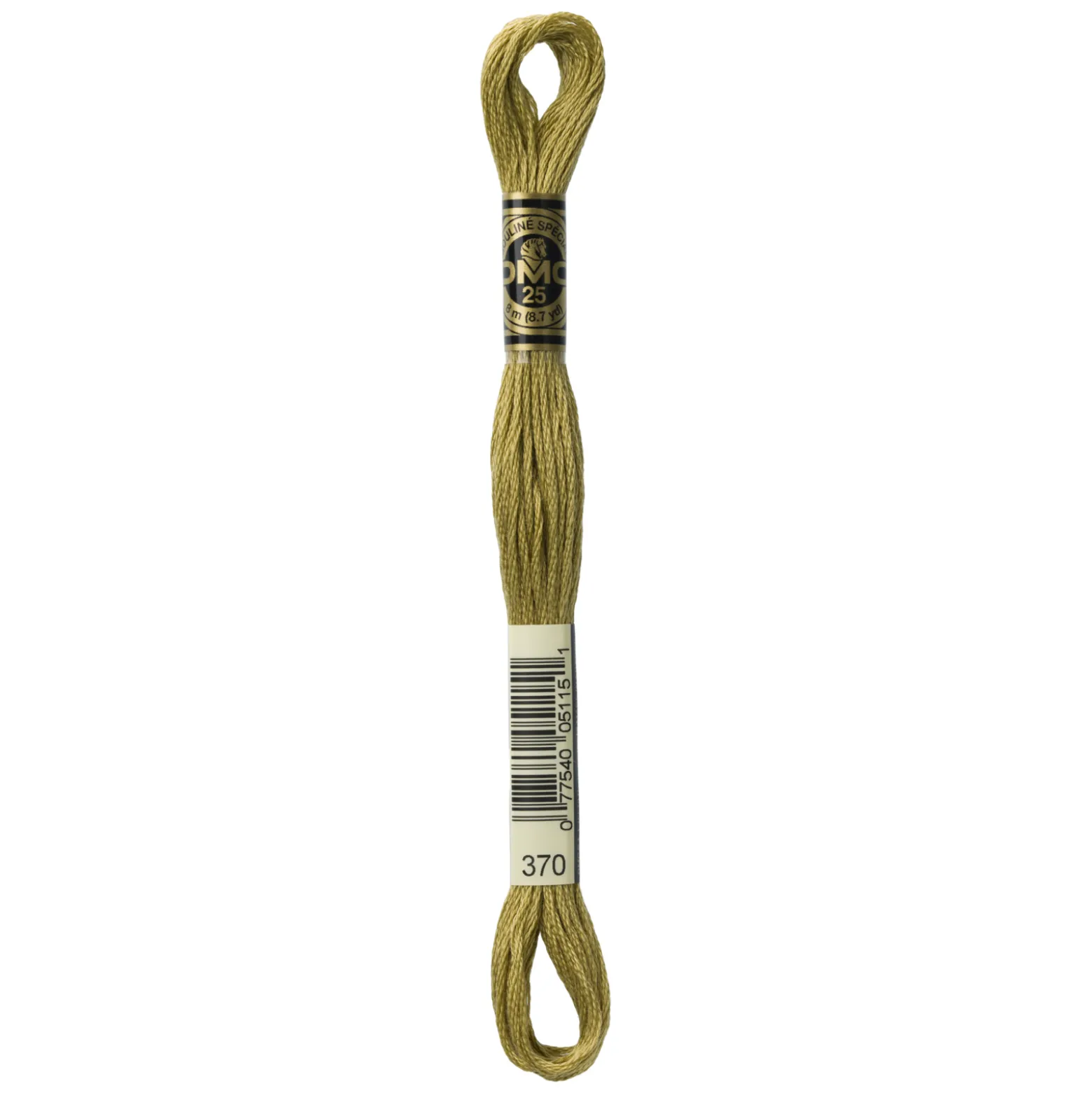 Fil mouliné à broder DMC - 8m - 370 - vert herbes de Provence