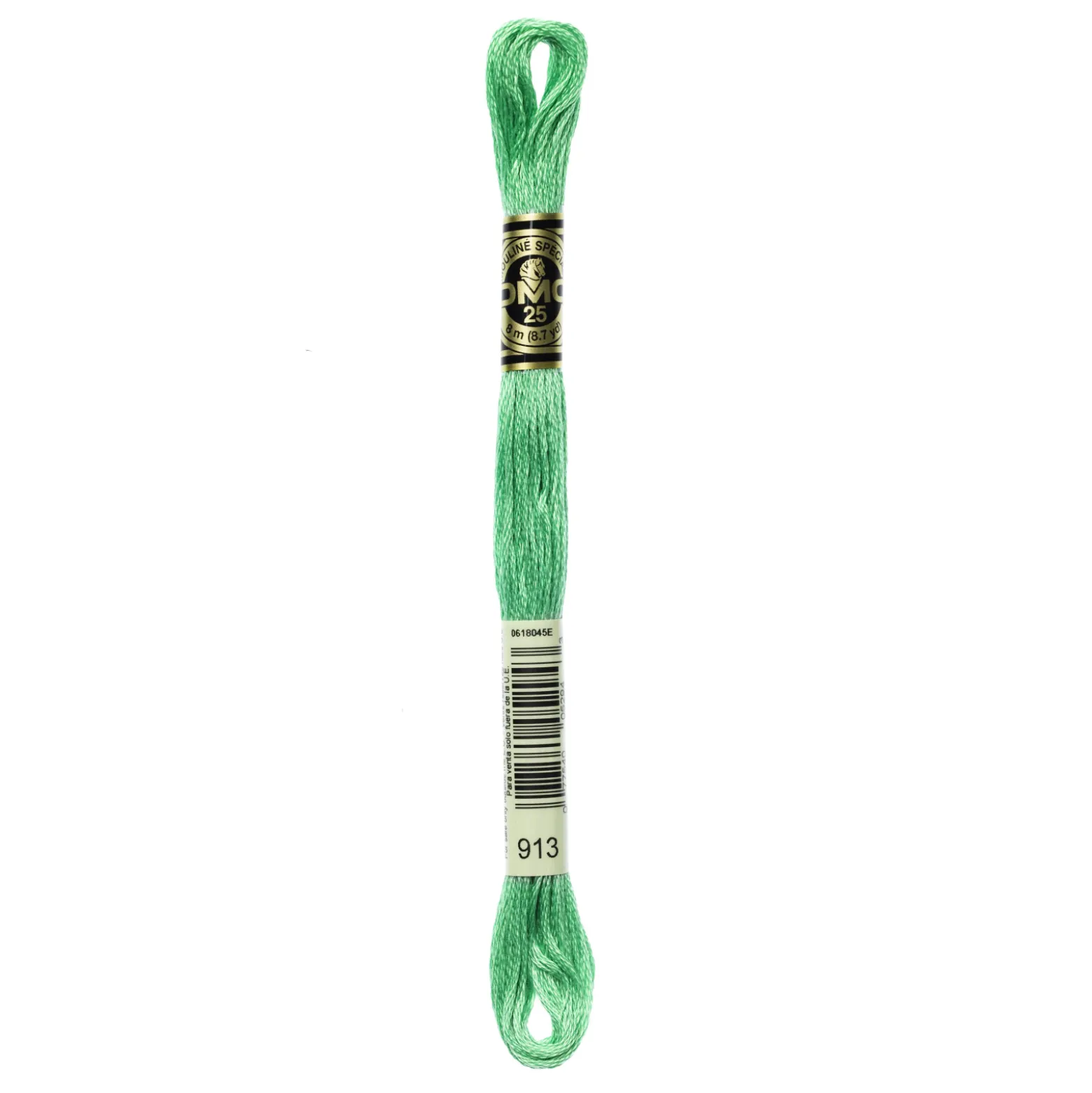 Fil mouliné à broder DMC - 8m - 913 - vert jade