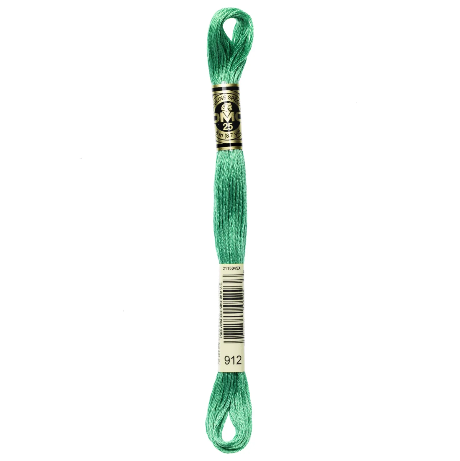 Fil mouliné à broder DMC - 8m - 912 - vert menthe à l'eau