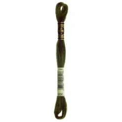 Fil mouliné à broder DMC - 8m - 936 -vert mousse de chêne