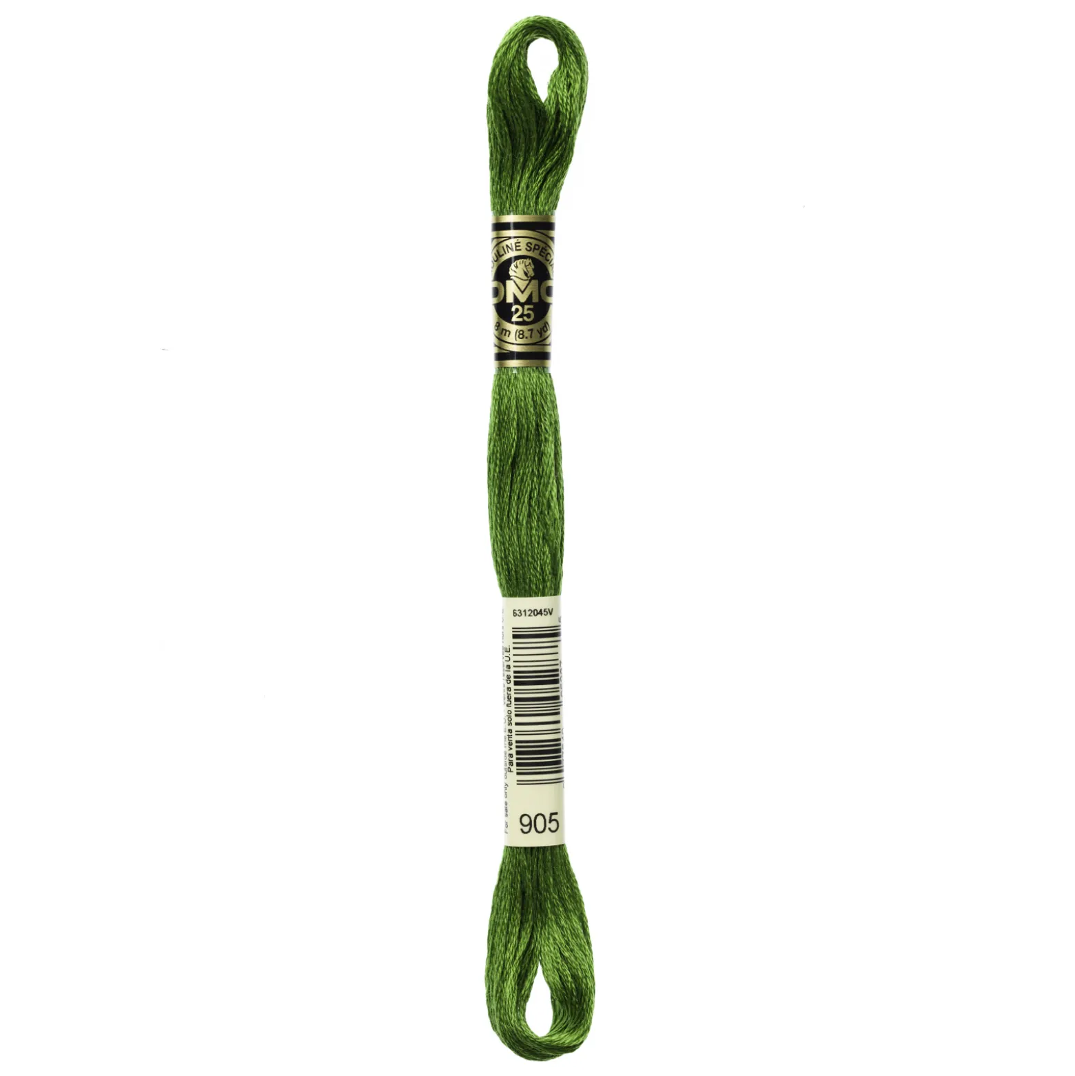 Fil mouliné à broder DMC - 8m - 905 - vert perruche