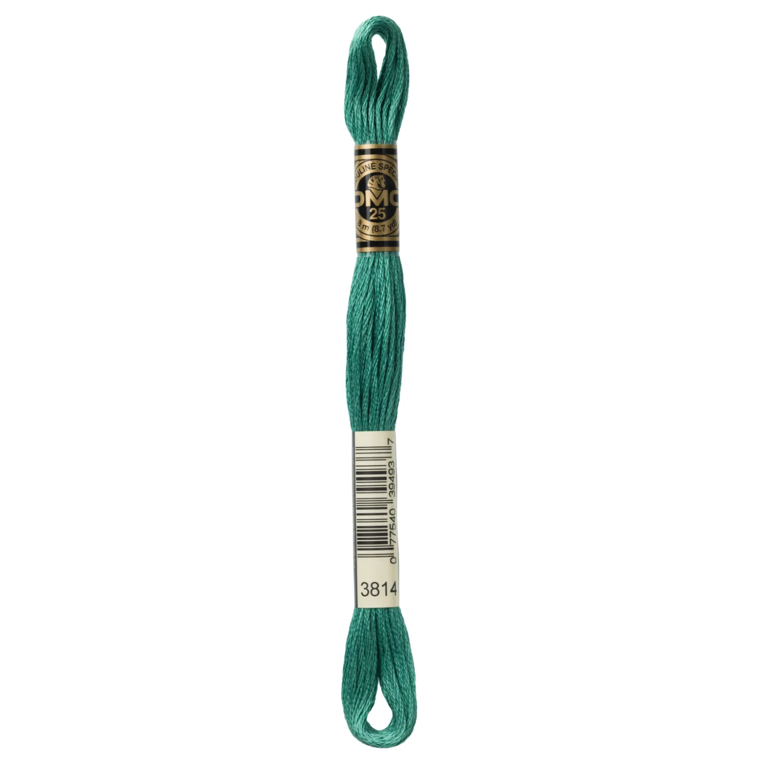 Fil mouliné à broder DMC - 8m - 3814 - vert épicéa