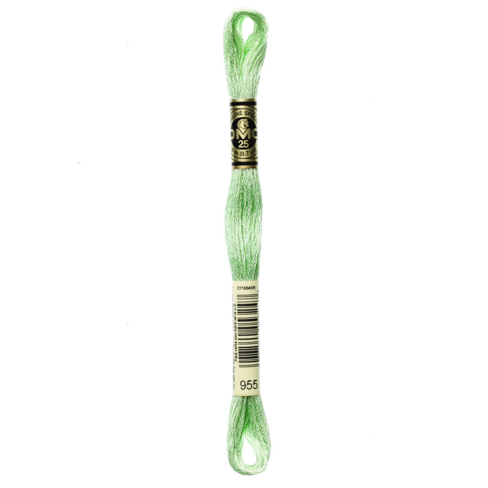 Fil mouliné à broder DMC - 8m - 955 - vert pâle