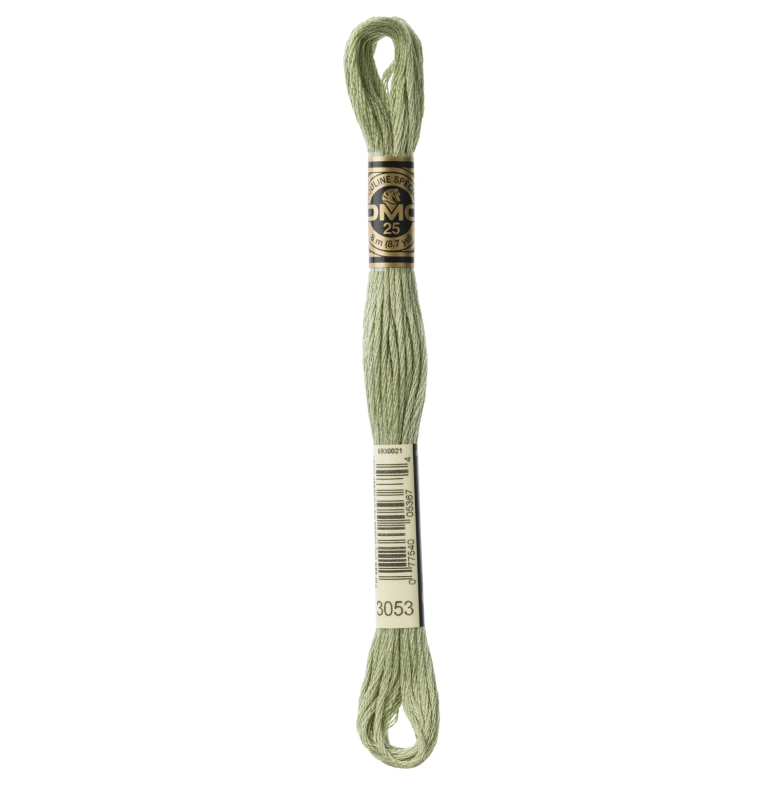Fil mouliné à broder DMC - 8m - 3053 - vert tweed
