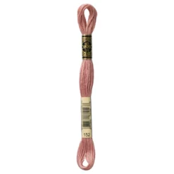 Fil mouliné à broder DMC - 8m - 152 - vieux rose