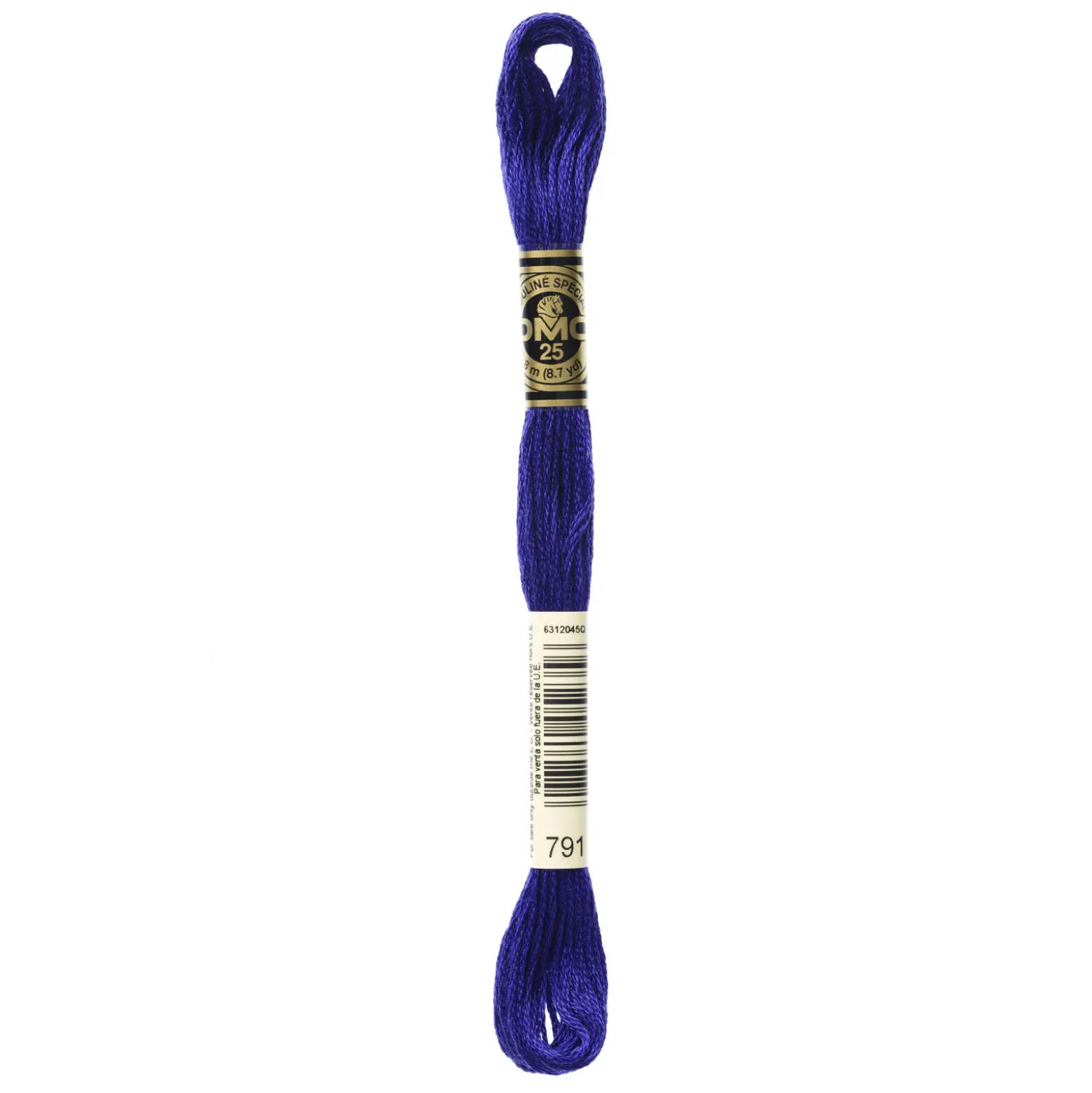 Fil mouliné à broder DMC - 8m - 791 - violet lapis