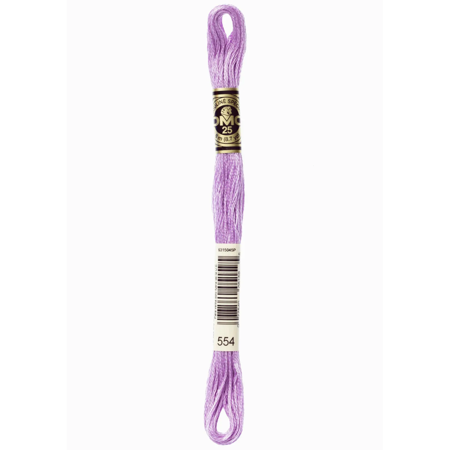 Fil mouliné à broder DMC - 8m - 554 - violet pastel