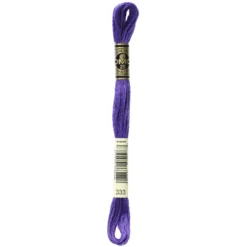 Fil mouliné à broder DMC - 8m - 333 - violet