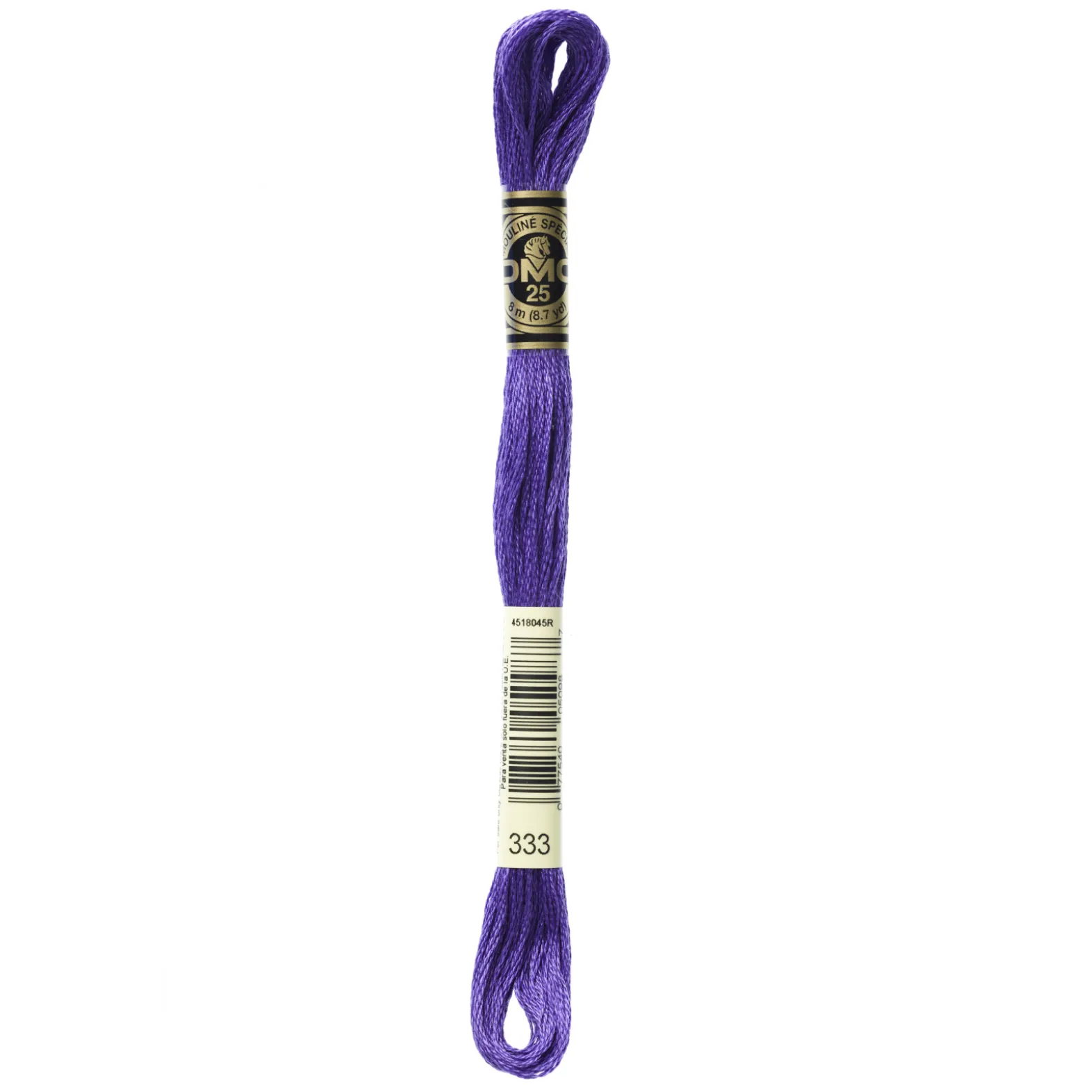 Fil mouliné à broder DMC - 8m - 333 - violet