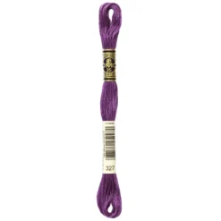 Fil mouliné à broder DMC - 8m - 327 - violet foncé
