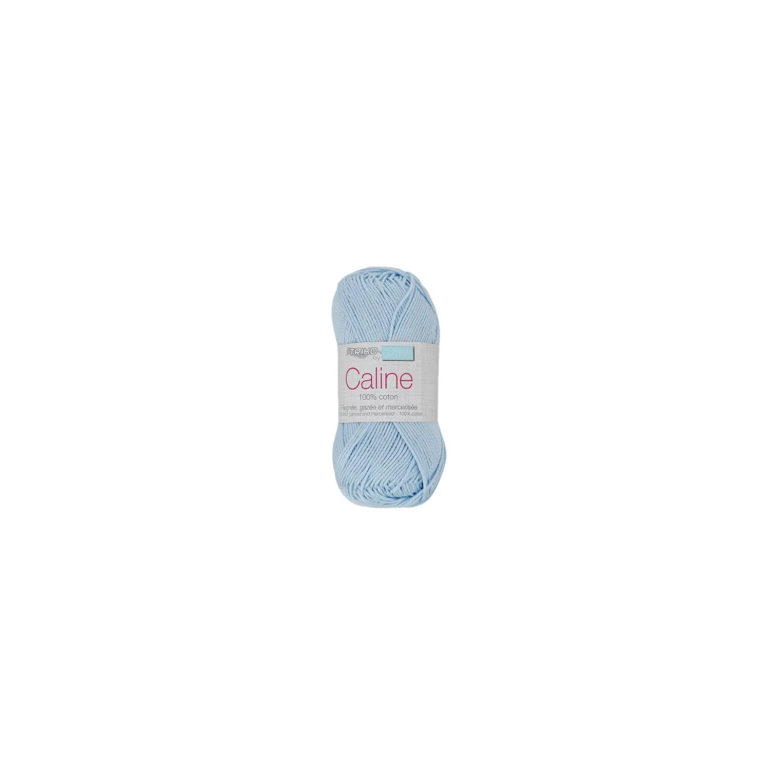 Fil à tricoter Câline n°140 - bleu layette