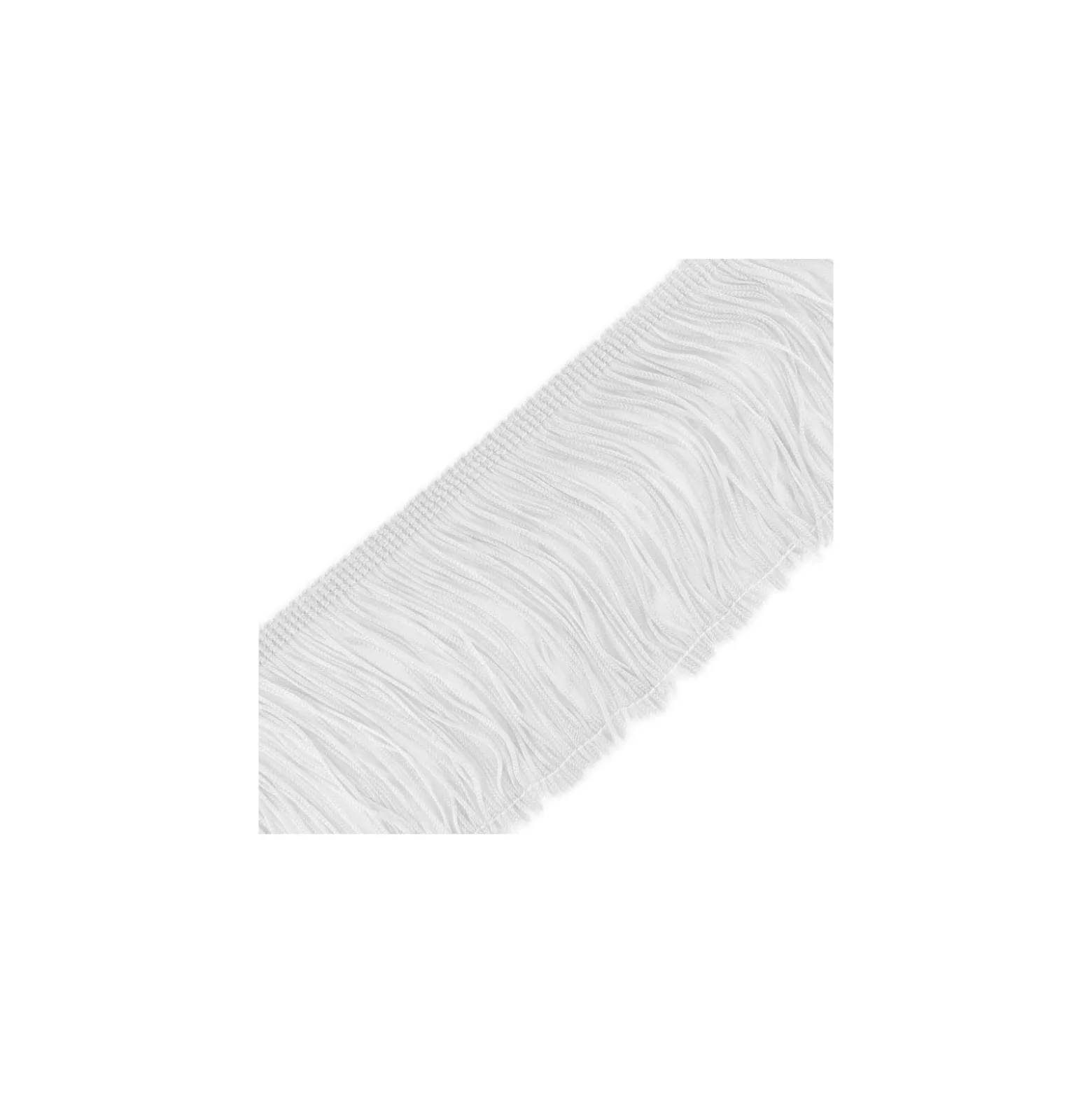 Franges Charleston blanc 10cm x 50cm