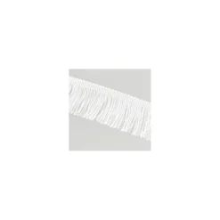 Franges Charleston blanche 5cm x 50cm