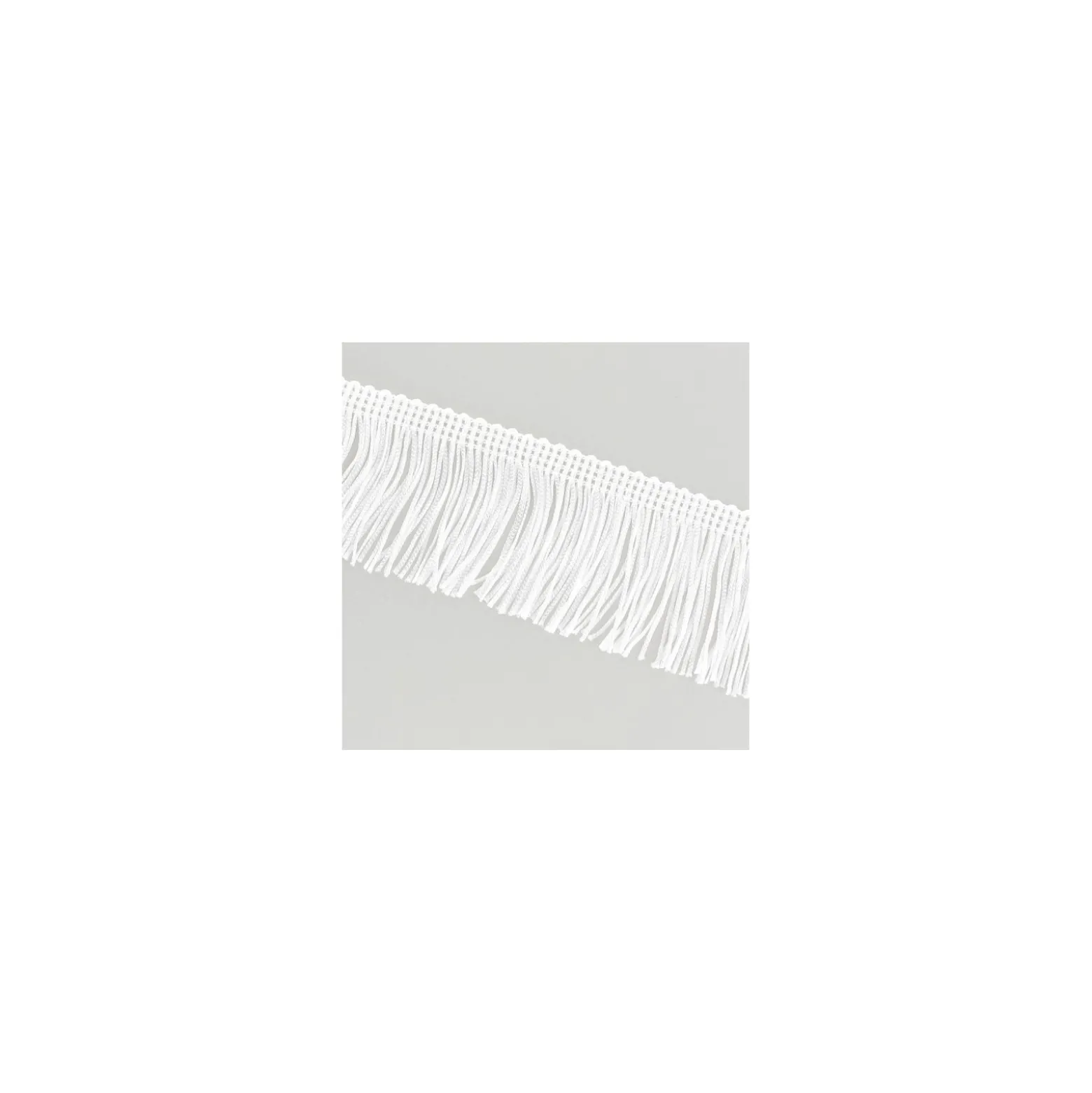 Franges Charleston blanche 5cm x 50cm