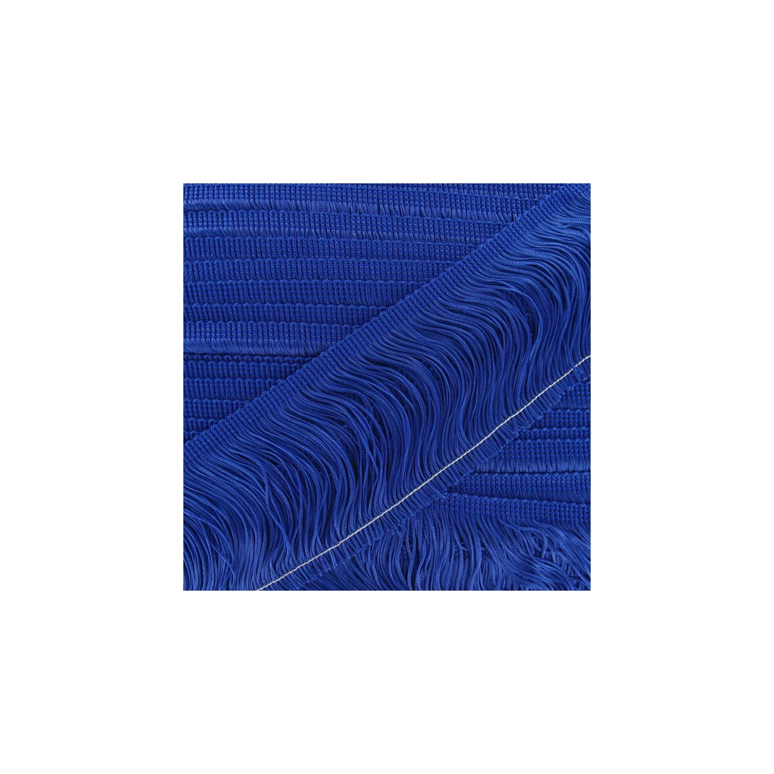 Franges Charleston bleu roy 10cm x 50cm