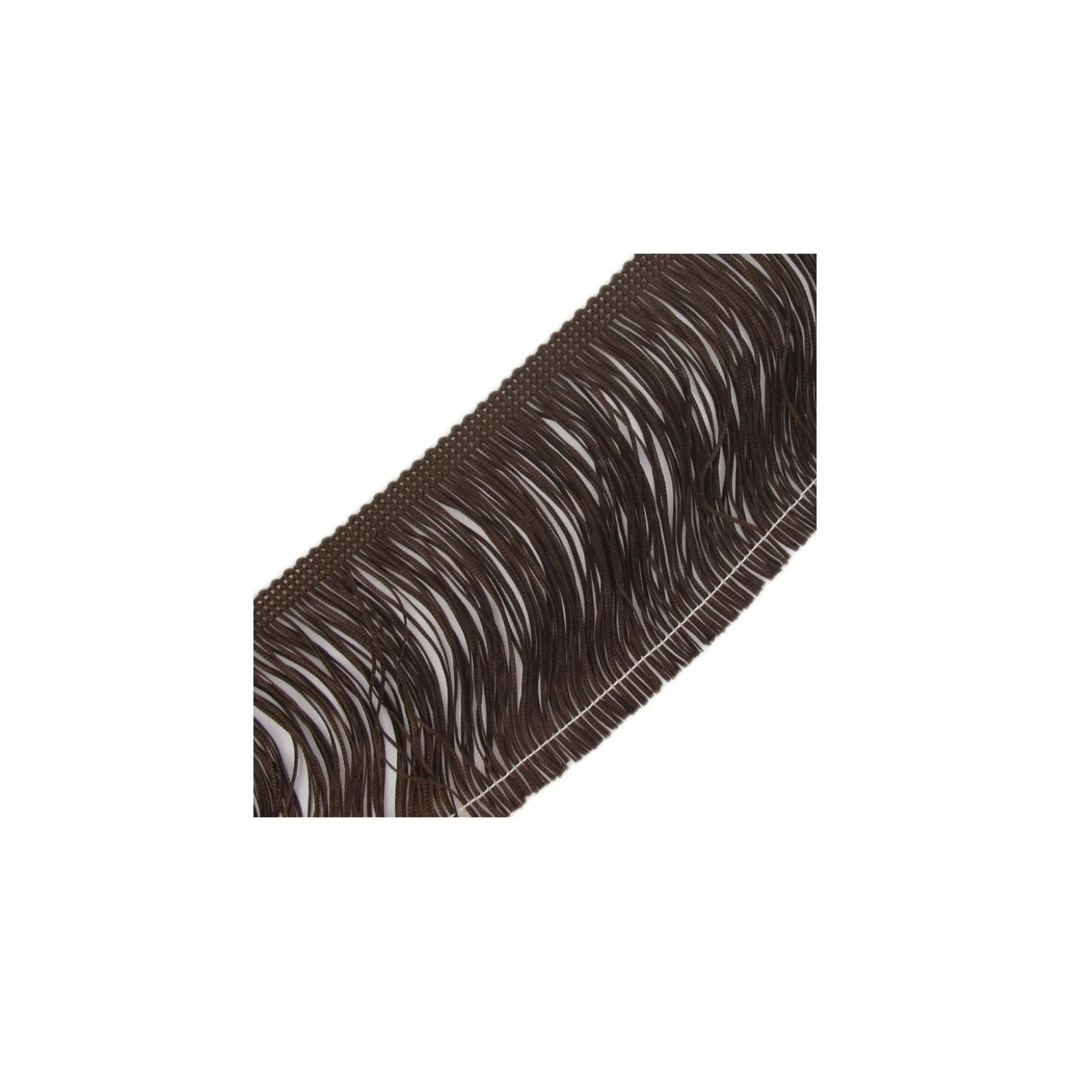 Franges Charleston chocolat 10cm x 50cm