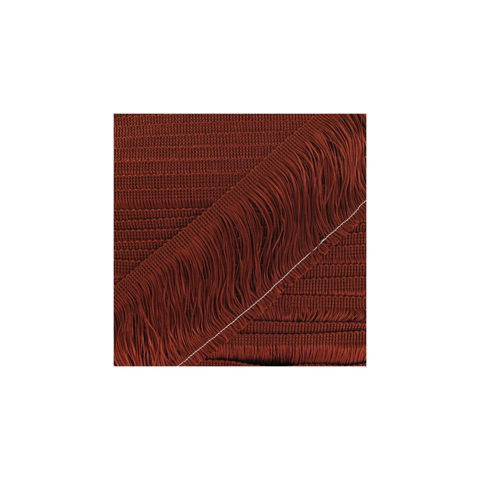 Franges Charleston cuivre 10cm x 50cm