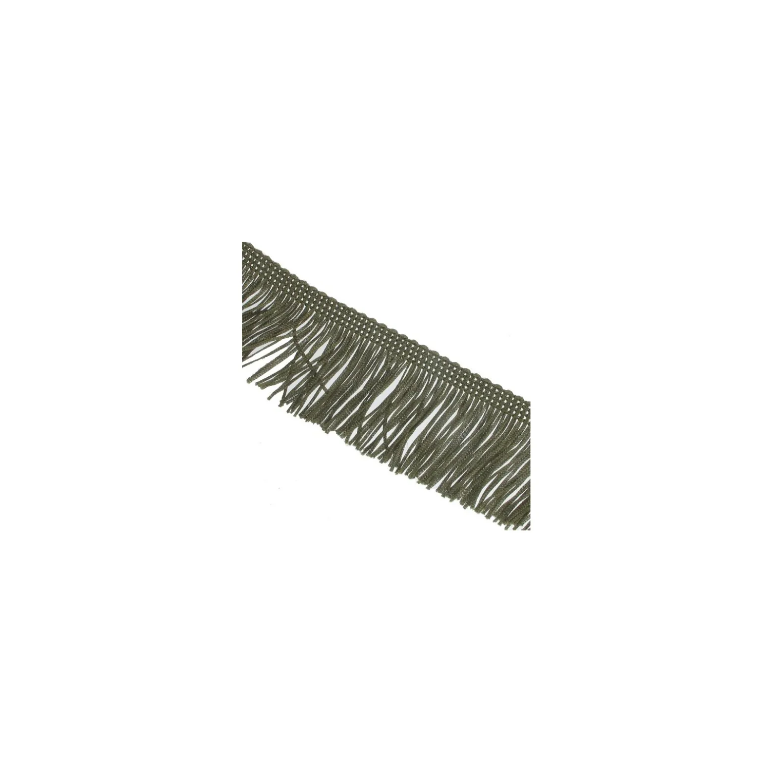 Franges Charleston kaki 5cm x 50cm