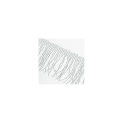 Franges Charleston lurex argent 5cm x 50cm