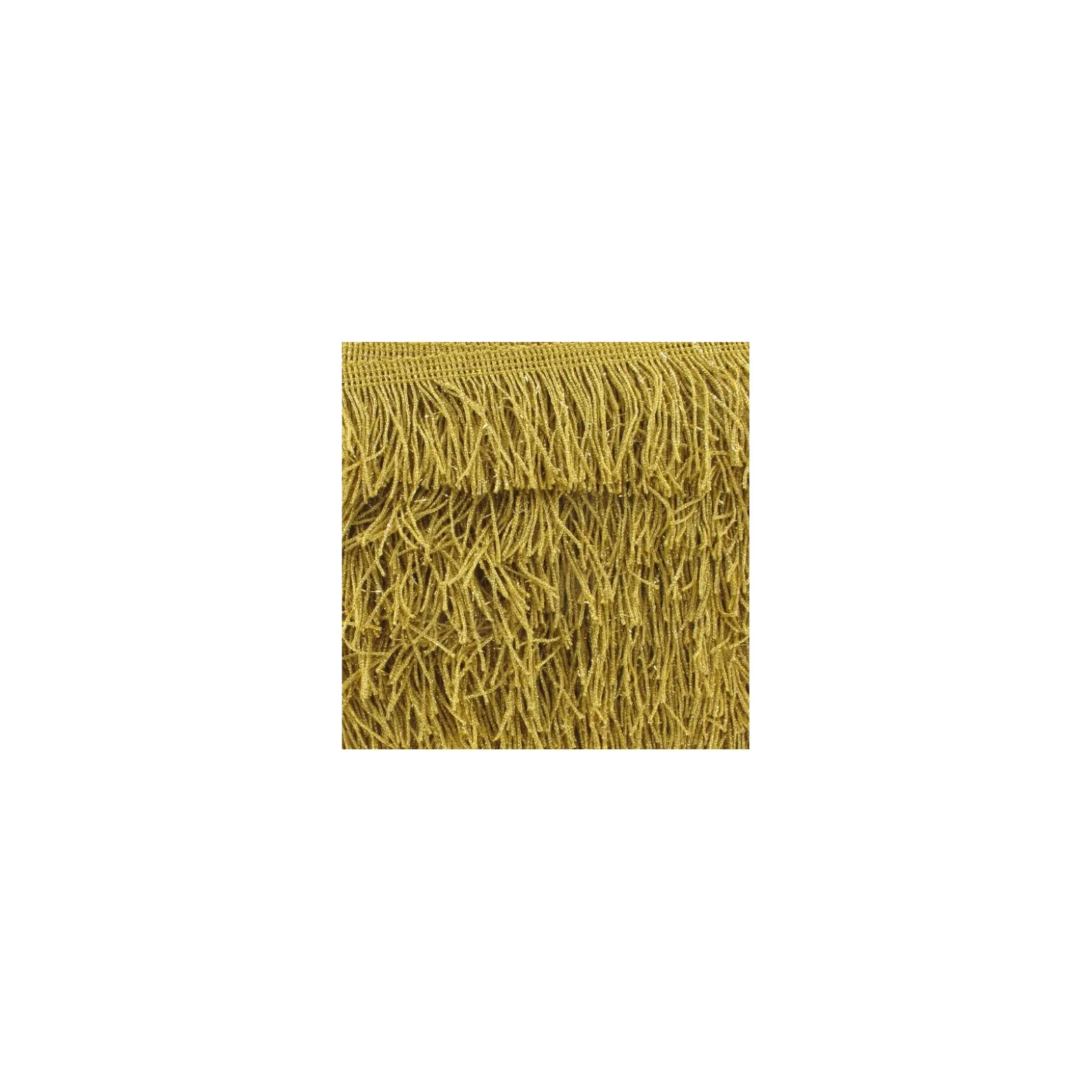 Franges Charleston lurex doré 5cm x 50cm