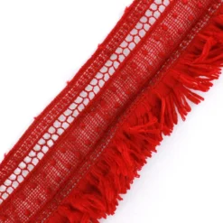 Franges guipure rouge x 50cm