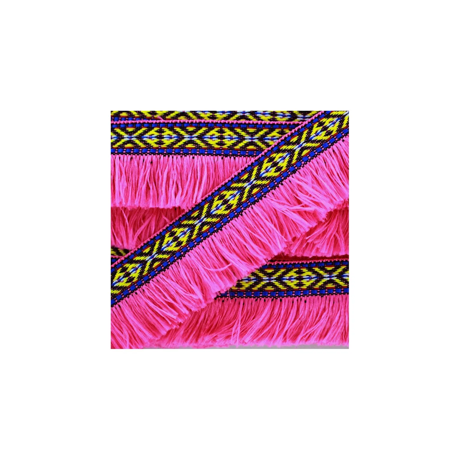 Franges Paracas - fuchsia